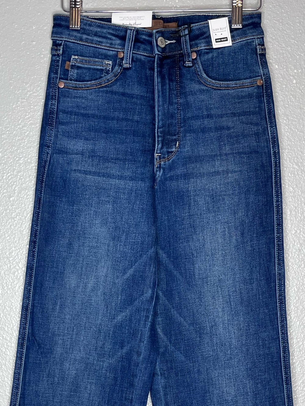 NWT Judy Blue The Alyssa Tummy Control Classic Straight Sz 3/26 Dark Blue Jeans - Picture 3 of 14